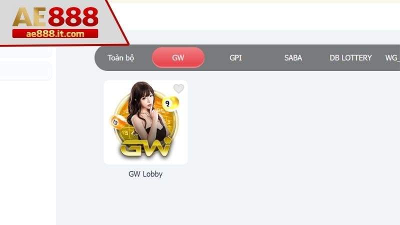 Số đề Việt Nam ở sảnh GW trên danh mục xổ số